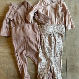 H&M Pointelle Bodysuit & Pants Mix and Match Newborn